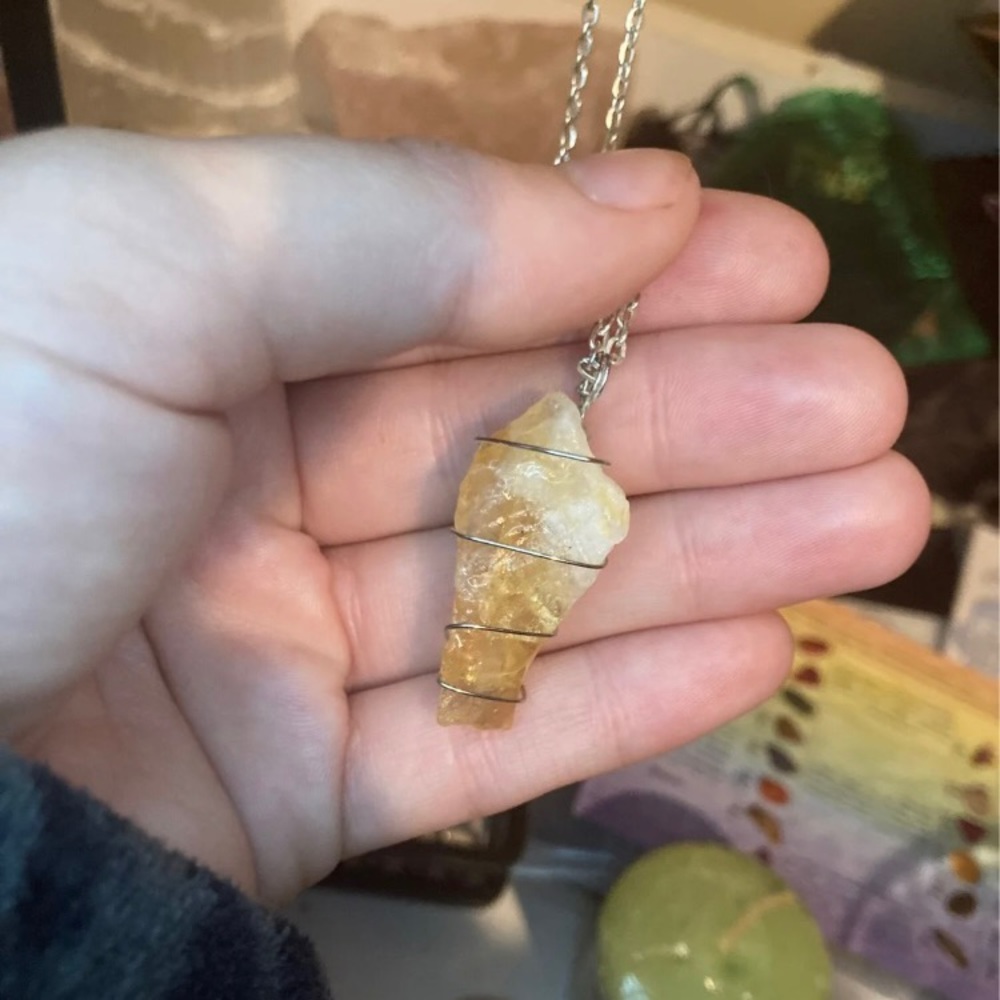 Citrine Crystal Pendant